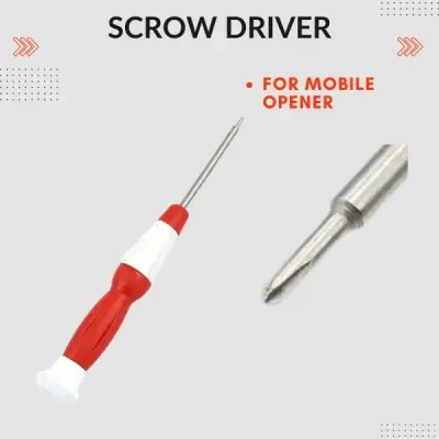 4 in 1 Mobile Repairing Kit - T-7000 Glue Black, 1 Screwdriver, 5 Multipurpose Cleaning Cloths and 1 Mobile Opener.