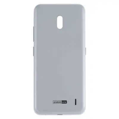 Back Panel Housing with Side Button Compatible with Nokia 2.2 Silver