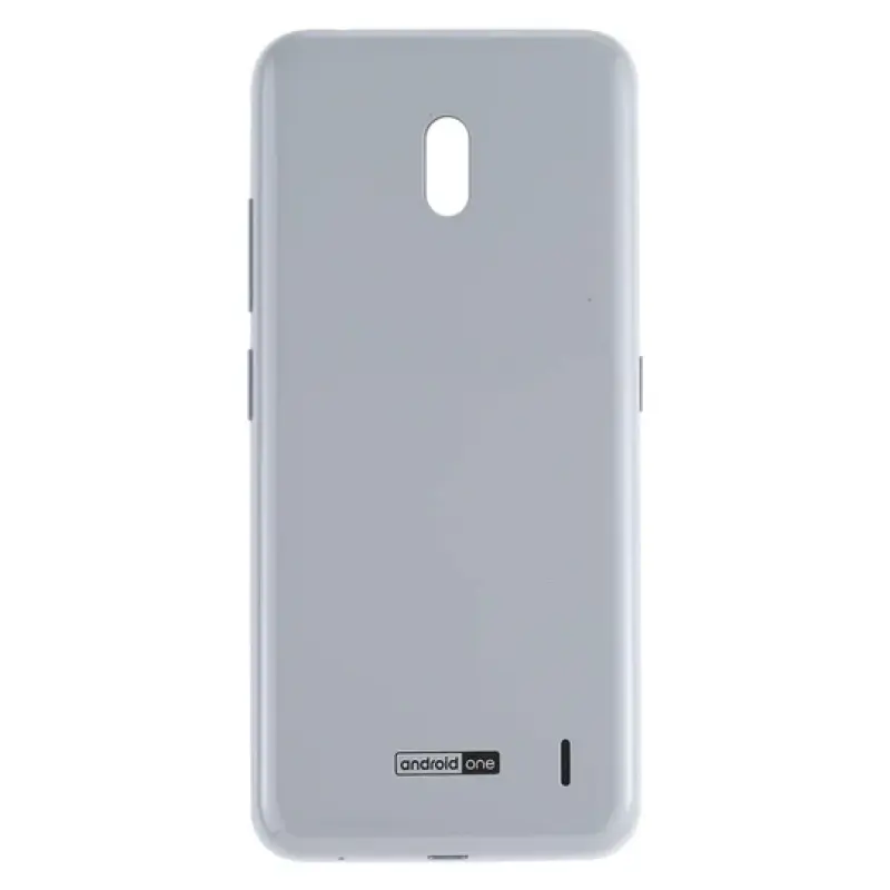Back Panel Housing with Side Button Compatible with Nokia 2.2 Silver