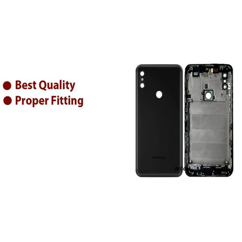 Back Panel Housing Body for Moto One Power : Black