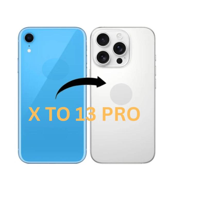 Converter Back Panel Housing Body for Apple iPhone X Convert to Apple iPhone 13 Pro | Phonesparess