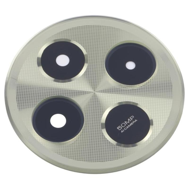 Camera Glass Lense With Frame for Xioami MI 14C Gold