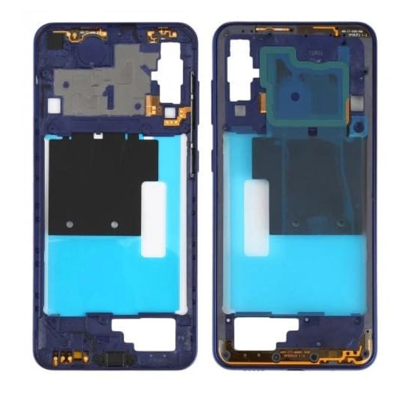 Power Volume Key Ring Frame Middle Compatible with Samsung Galaxy M40 (Sky Blue)