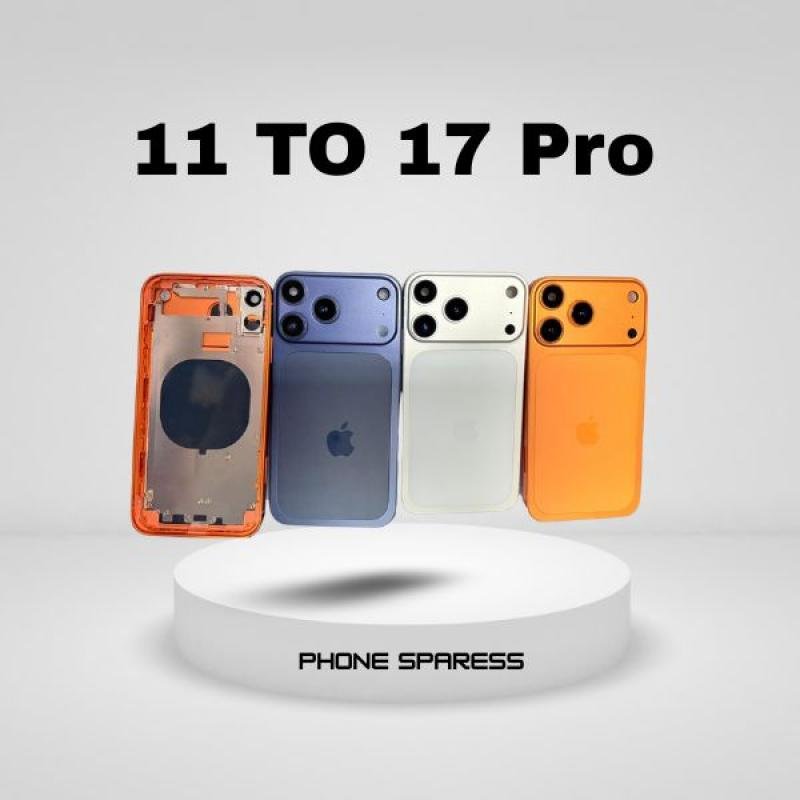 Convertor Back Panel Housing Body for Apple iPhone 11 Convert to Apple iPhone 17 Pro